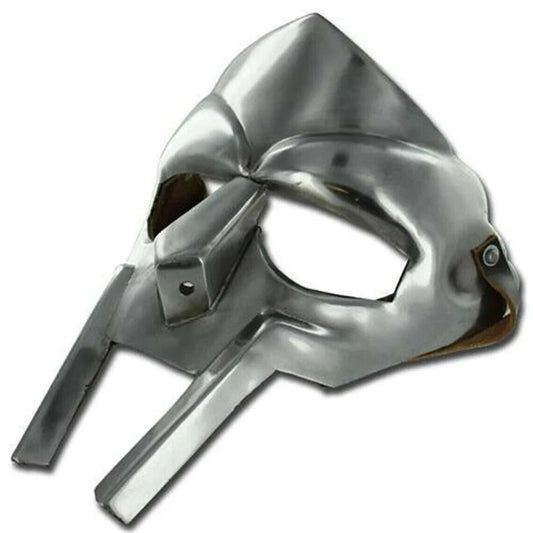 MF Doom Gladiator Mask Mad-villain Steel Face Armour Replica Medieval